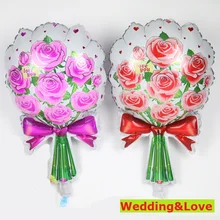 2pc decoração de capina para casamentos balões de folha rosa babyshower balão feliz aniversário decorações da festa crianças presentes da mãe