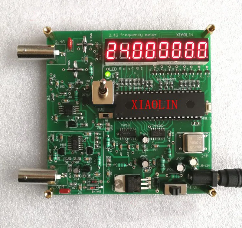 Цифровой счетчик частоты Nodemcu 2 4g Кристальный тест сигнала 50 mhz ghz/50 hz 8 разрядная