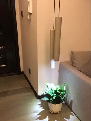 LukLoy цементные трубы подвесные светильники Светодиодный светильник для кухни светодиодный светильник прикроватная подвесная потолочная лампа лампы для спальни гостиной освещение