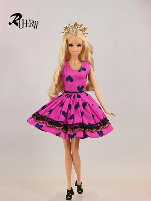 1 шт., модное балетное платье, Одежда для куклы Барби, высокое качество, короткое платье - Цвет: C05