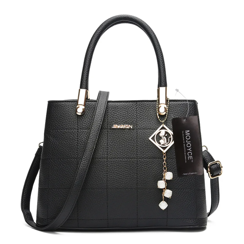 

Women Bag Female Top Handle Pu Leather Tote Bag Ladies Solid Female Luxury Handbags sac a main femme de marque luxe cuir 2018