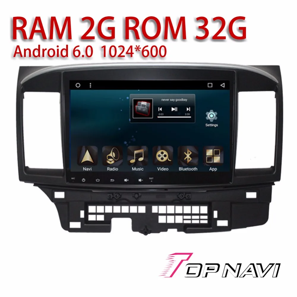 Car Double Din Players for Mitsubishi Lancer EX 2010 Android 6.0 10.1