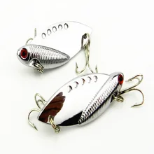 1pc Fly Metal Fishing Vibration Lure Bass Vib Bait Fish Spoon Lures Balance 5cm 11g Silver Color