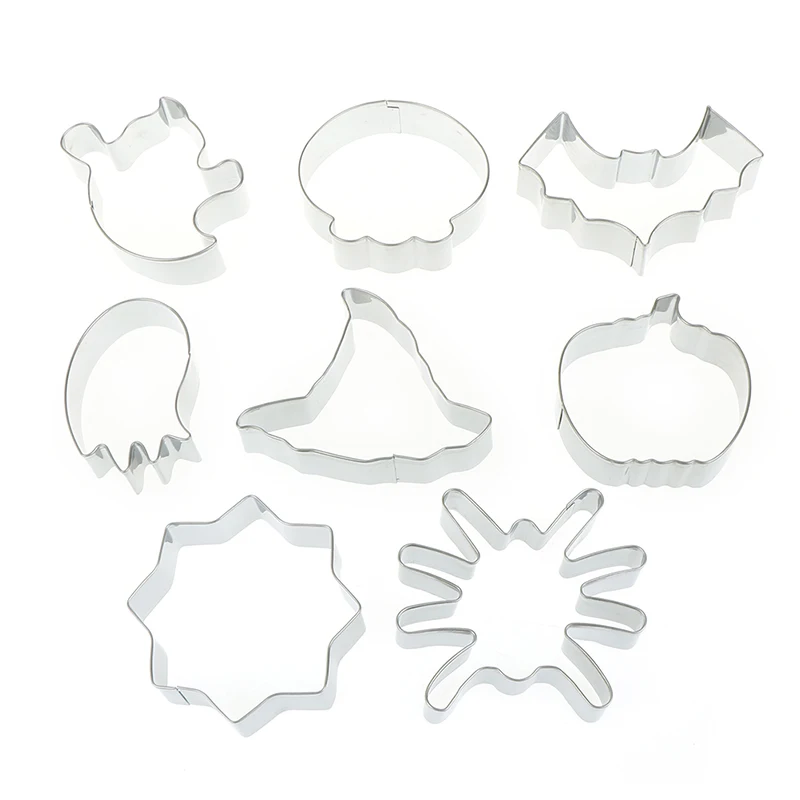 

Bat/Ghost/Pumpkin Various DIY Cookie Cutter Stainless Steel Cut Biscuit Mold Cooking Tools Metal Cutters Mould for Halloween