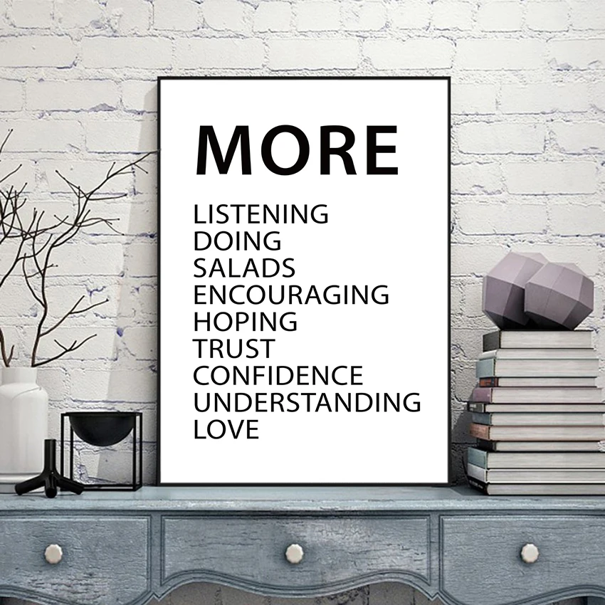 TEMPEST Motivational Quotes Less Talking and More Doing Posters And Prints Modern Office Art Canvas Paintings Wall Pictures Decoration