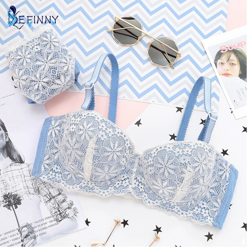 Женское нижнее белье N EFINNY кружевное с цветочным принтом тонким