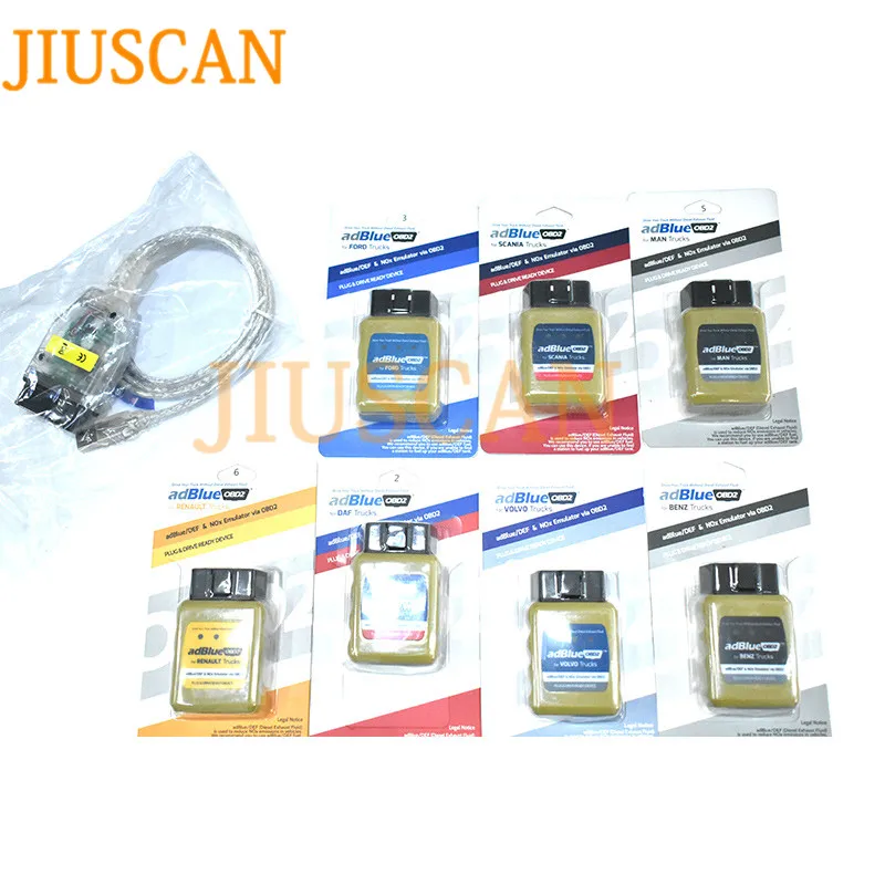 

JIUSCAN OBD2 OBDII AdBlue Adblue Emulator Truck EURO 4/5/6 NOx Emulator For Volvo/Iveco/SCANIA/DAF truck