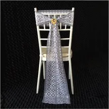 Marious бренд Новое поступление черного кружева стул створки для свадьбы Mesh Sheer стул створки для банкета Лидер продаж