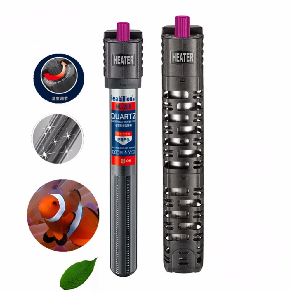 

Nicrew 220-240V 50/100W Aquarium Heater Thermometer Sticker Controller Rod Submersible Aquarium Heater Fish Tank Water Heater