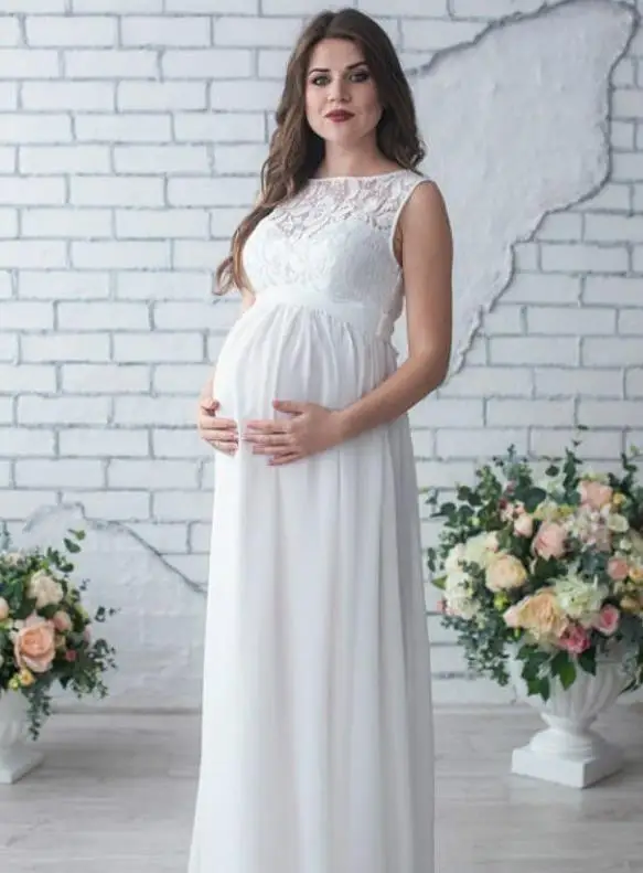 

maternity dresses white lace nursing dress Women Pregnants Sexy Photography Props Dresse Off Shoulders Dress pregnancy dress