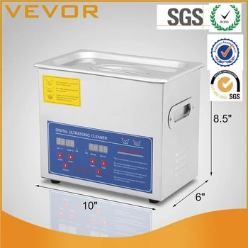 

VEVOR Factory New 6L Ultrasonic Cleaner Stainless Industry Heater with Timer