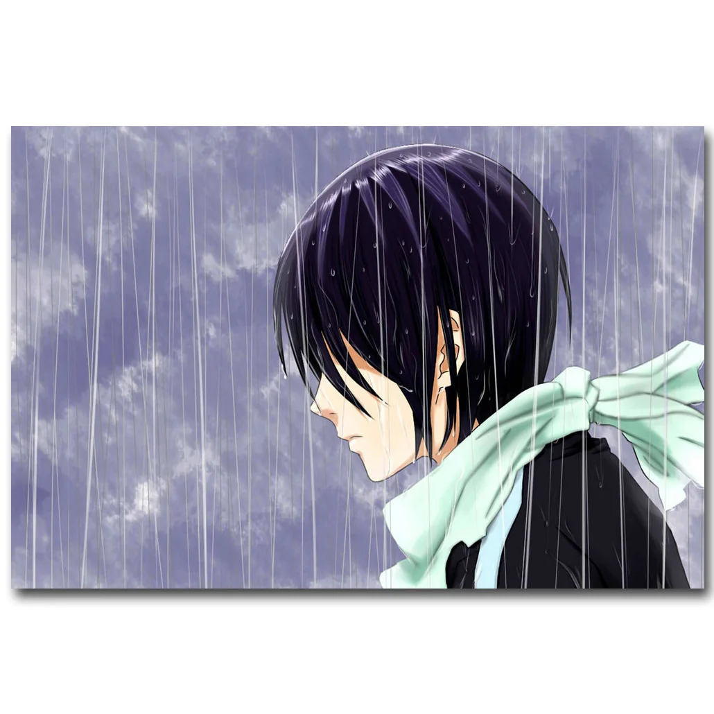 Noragami аниме искусство шелк ткань постер печать 13x20 24x36 дюймов Yato Yukine Iki Hiyori картина