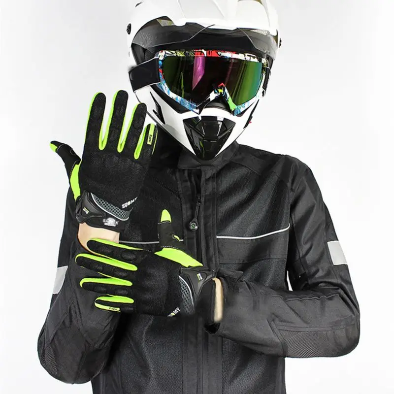 Список мотоциклетных перчаток дышащие велосипедные гоночные перчатки с сенсорным экраном регулируемые перчатки на весь палец