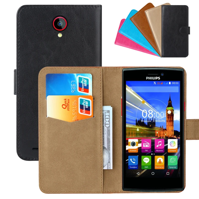 

Luxury Wallet Case For Philips S337 PU Leather Retro Flip Cover Magnetic Fashion Cases Strap