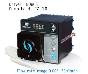 BQ80S FZ10 Micro Mini Peristaltic Pump Low Flow Adjustable Speed Lab chemical Liqud Dosing Pump Mechine 0.05- 40 ml/min