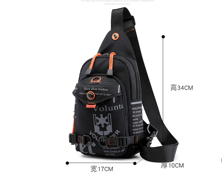 Motorola Ride Sling Back Day Pack мужские сумки через плечо повседневные высококачественные нейлоновые мужские сумки-мессенджеры рюкзак; нагрудная сумка