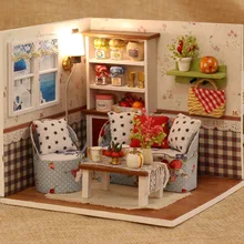 Теплые воспоминания DIY кукольный домик миниатюрная Рождественская Модель деревянная игрушка мини мебель ручной работы домашние куклы подарки игрушки для детей