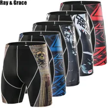 RAY GRACE Compression Men’s Running Tights Quick Dry Gym Fitness Sport Leggings Running Shorts Athletic Underwear Sport Shorts