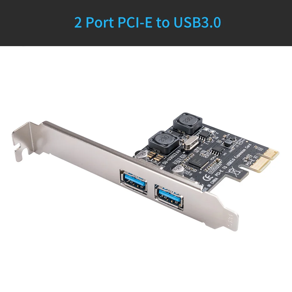 ORICO 2/4 порт PCIE к USB3.0 плата расширения PCIE X1 к USB3.0 адаптер горячей замены соответствует стандарту PCI Express2.0 Поддержка 5 Гбит/с - Цвет: Черный