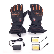 Temp регулируемые Умные перчатки с подогревом зимние водонепроницаемые уличные лыжные перчатки с 7,4 V 5600 MAH аккумулятор для мужчин и женщин