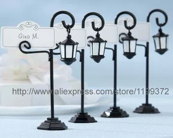 

100pcs Bourbon Street Light Streetlight Wedding Place Card Holder Holders Favors Gift New Orleans Party Free DHL Shipping