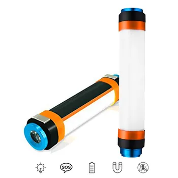 

20X Camping Lantern, Multifunctional LED lights tube with 5 Adjustable Brightness Modes Portable Torch USB Charging
