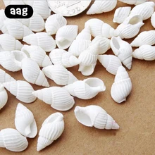 50/100 Uds concha de caracola natural acuario decoración mini mar concha de playa conchas marinas DIY artesanías para fiesta decoración del hogar blanco