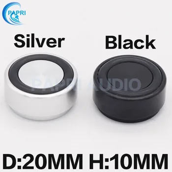 

PAPRI 4PCS 20*10mm Mini Stand Feet Aluminum Alloy Amplifier Speaker Spikes Turntable CD Player Isolation Computer DAC Machine