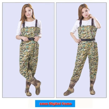 1mmThickening Fishing Chest Waders Camo Breathable Winter Pants Wading Boot Waterproof Wader for Fishing Fly neoprene bota pesca 1mmThickening Fishing Chest Waders Camo Breathable Winter Pants Wading Boot Waterproof Wader for Fishing Fly neoprene bota pesca