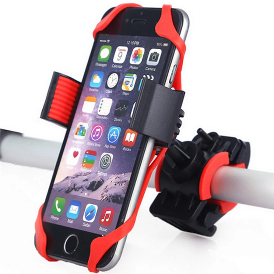 

Bicycle Holder Motorcycle Handlebar Mount Holder Phone Holder With Silicone Support Band For Phone GPS Outdoor Riding Equipment