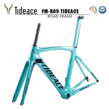 

2017 Tideace carbon bike frame 700C bicycle carbon road frameset with fork and PF30BB accessories V brake chinese carbon frames