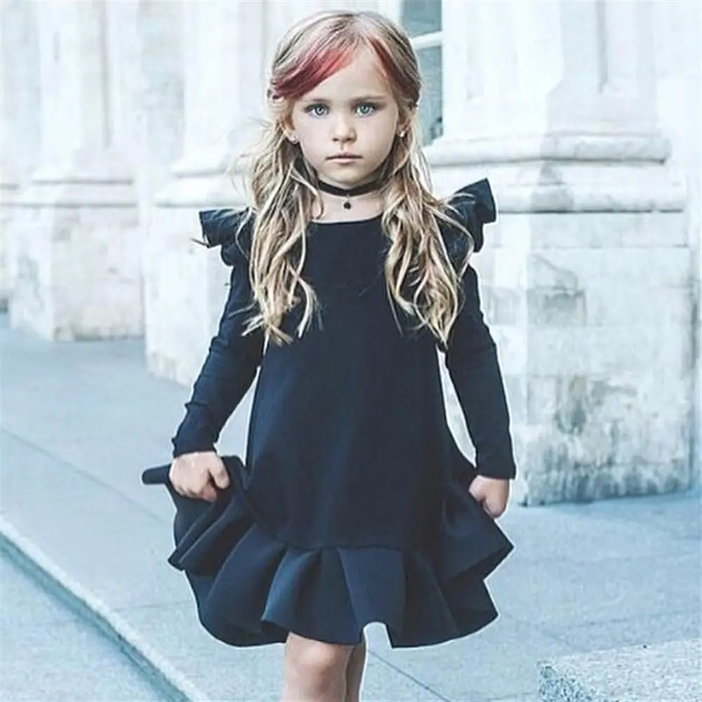 1 2 3 4 5 Year Girls Long Sleeve Dress 2018 New Casual Solid Child Princess Clothing Spring Autumn Kids Dresses for Girl 1 2 3 4 5 Year Girls Long Sleeve Dress 2018 New Casual Solid Child Princess Clothing Spring Autumn Kids Dresses for Girl