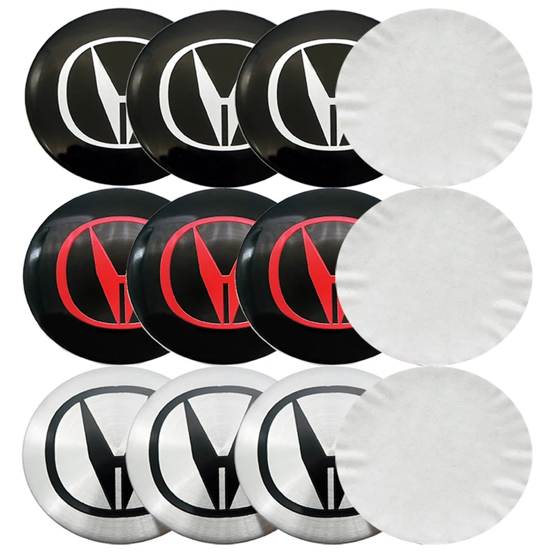 4pcs 56mm Car Wheel Center Hub Cap Cover Sticker Rim Emblem Badge Fit