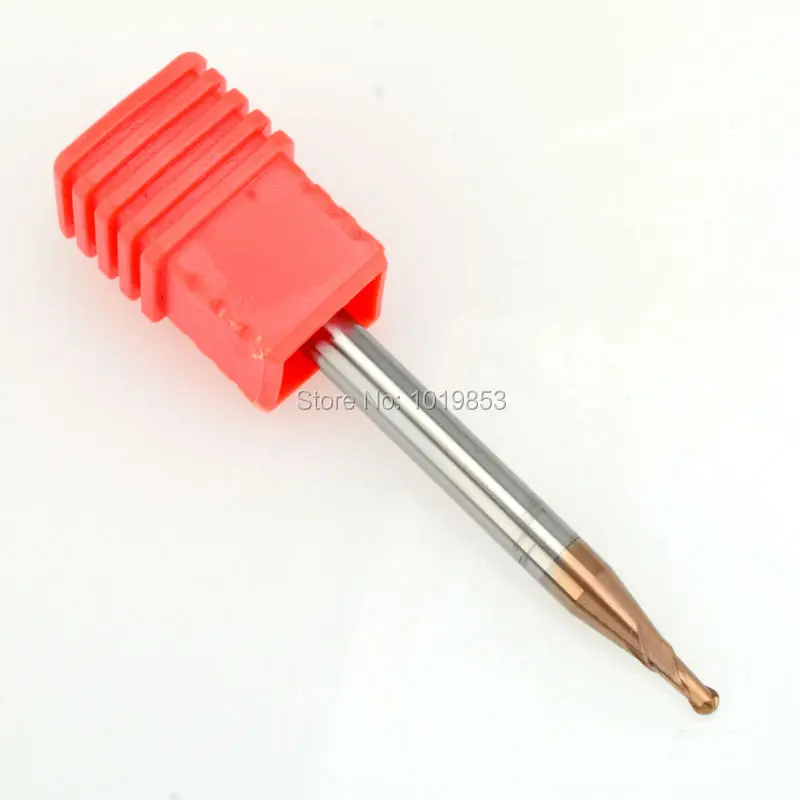

SLONS S600-R1X4X50L HRC65 Ball nose tungsten Carbide end mill for CNC machine