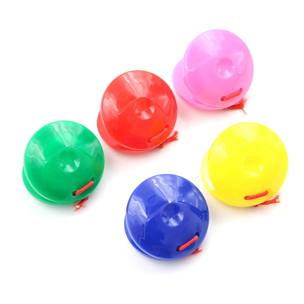 

1PC Plastic Percussion Finger Castanets Clackers Musical Instrument For Dance Show Party Kids Games Children Educational Toys