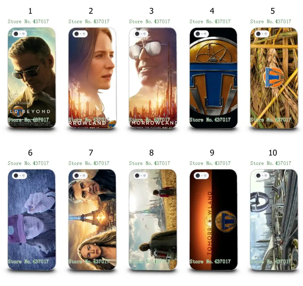 2015 оптовая продажа 10 шт./лот Tomorrowland фильм белый тяжелых случаях для iphone 6 6th +