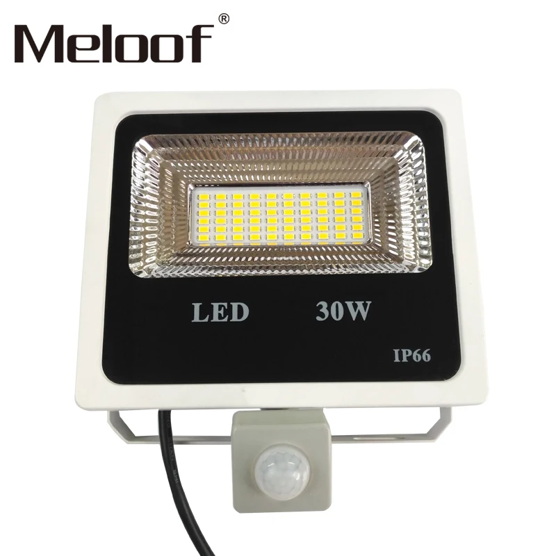 

10W 20W 30W 50W LED Flood Light Motion Sensor Waterproof AC110-220V LED PIR Floodlight Reflector Projector Outdoor Spotlight