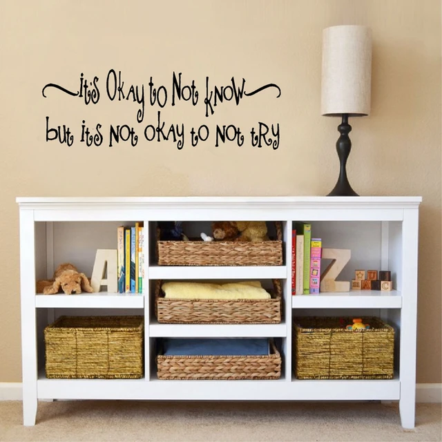 Its Okay To Not Know Educational Vinyl Wall Sticker Quotes Study Interesting Wall Sticker Quotes Its Okay To Not Know Educational Vinyl Wall Sticker Quotes Study Interesting Wall Sticker Quotes