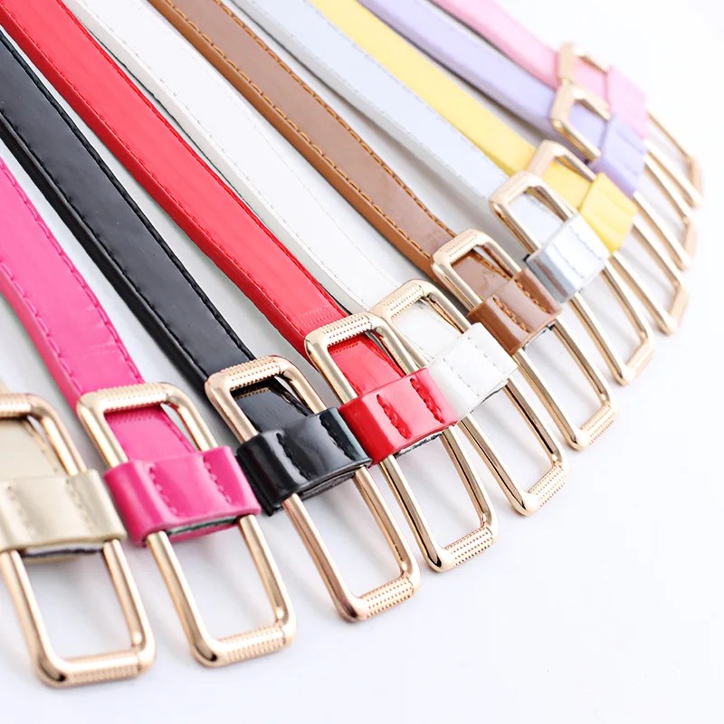 Pu Leather Belt Female Waist Belts Women Wide Candycolored Smooth
