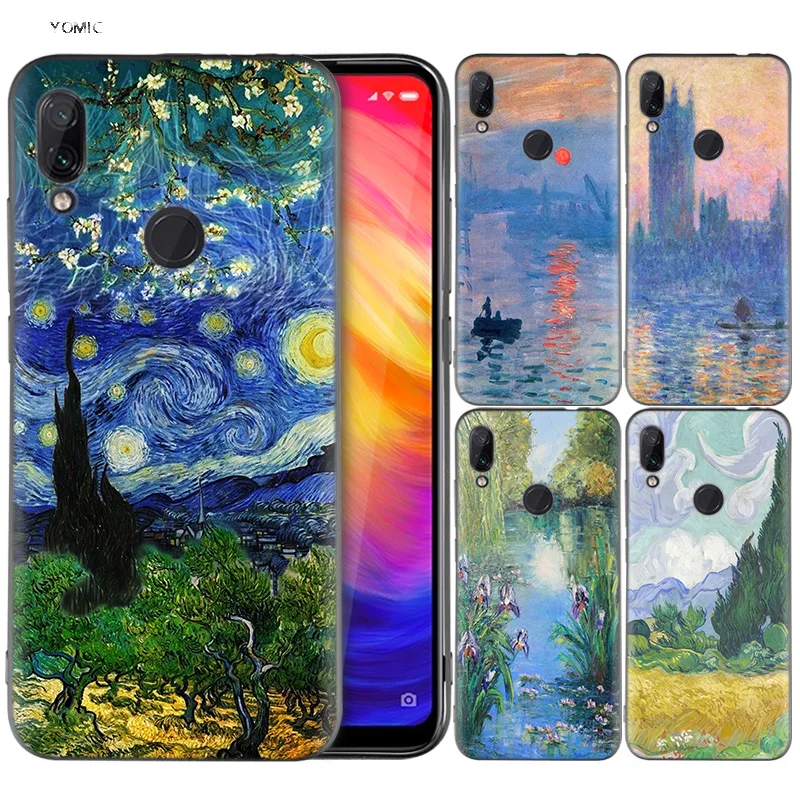 

Silicone Coque Case for Xiaomi Redmi Note 7 6 5 Pro Mi A1 A2 8 Lite 9 GO Poco F1 S2 4 4X Plus Claude Monet Impressionism Painter