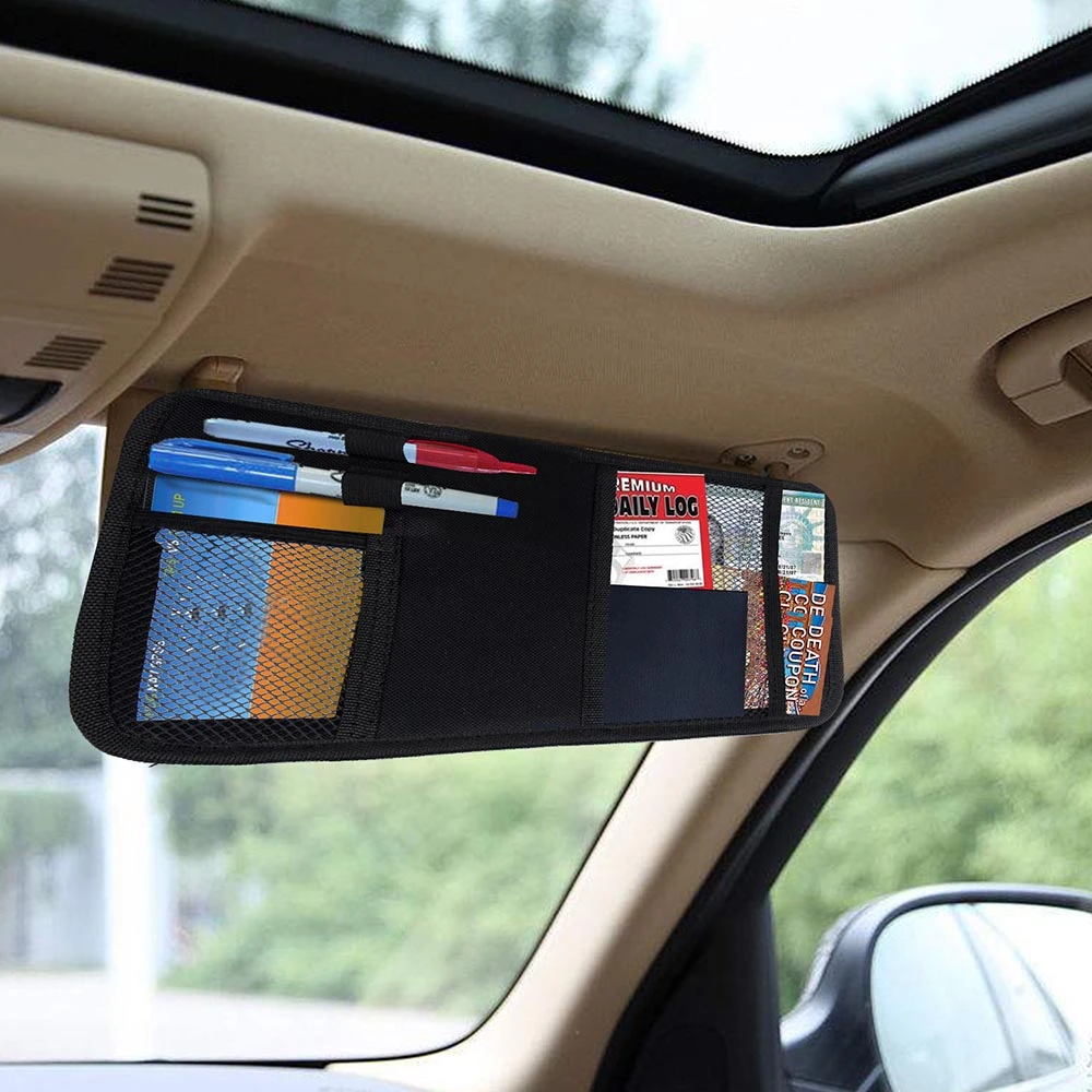 ユニバーサルカーアクセサリー多機能車のサンバ収納袋ボックスカードホルダーほとんどの車に適し Stowing Tidying Aliexpress