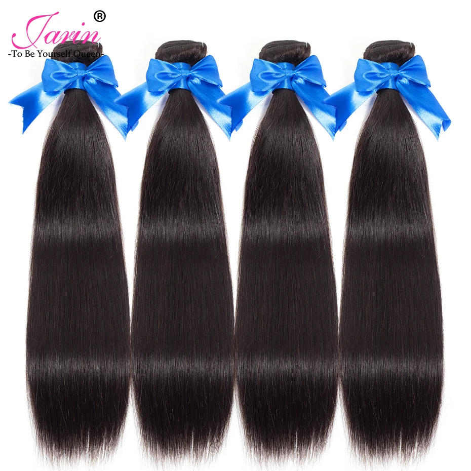 Прямые пряди для волос harin, малазийские волосы, прямые пряди на шнуровке, 4*4 размера, человеческие волосы Remy для наращивания