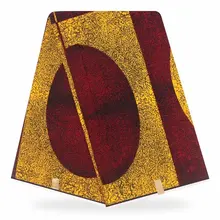 Нигерийский воск для батика хлопок высокого качества Анкара ткань оптом и в розницу Африканский Воск Печать Ткань 6 ярдов F93-25