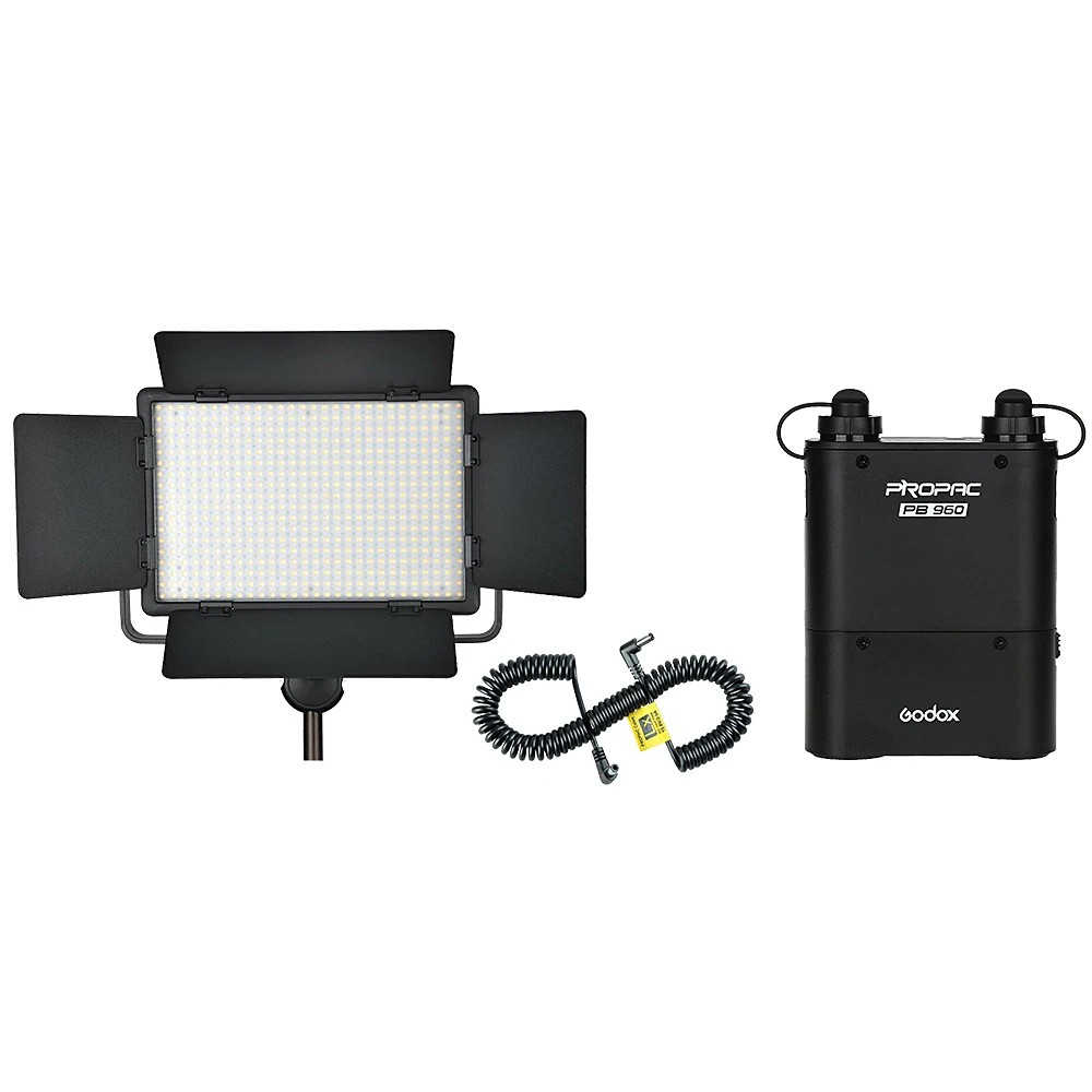 US $279.45 Godox LED 500W Video LightPB960 Battery PackLX Power Cable Kit For Photography