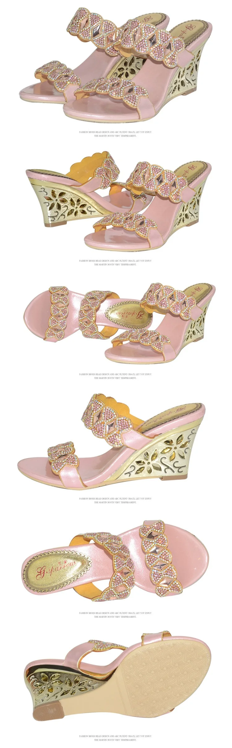 2016 Summer Hot Style Peep Toe Women Wedges Thick Heel 8 Cm Slippers Sandals Shoes Size 11 Clogs & Mules Outdoor Free Shipping7