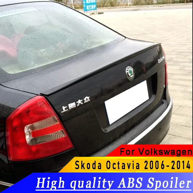 Спойлер для Volkswagen SKODA Octavia 2006 2014 АБС пластик спойлер из материала праймер или