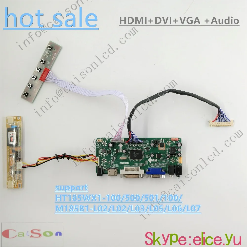 

HDMI-DVI-VGA-AUDIO-of LCD main board driver HT185WX1-100/500/501/100/M185B1-L02/L02/L03/L05/L06/L07