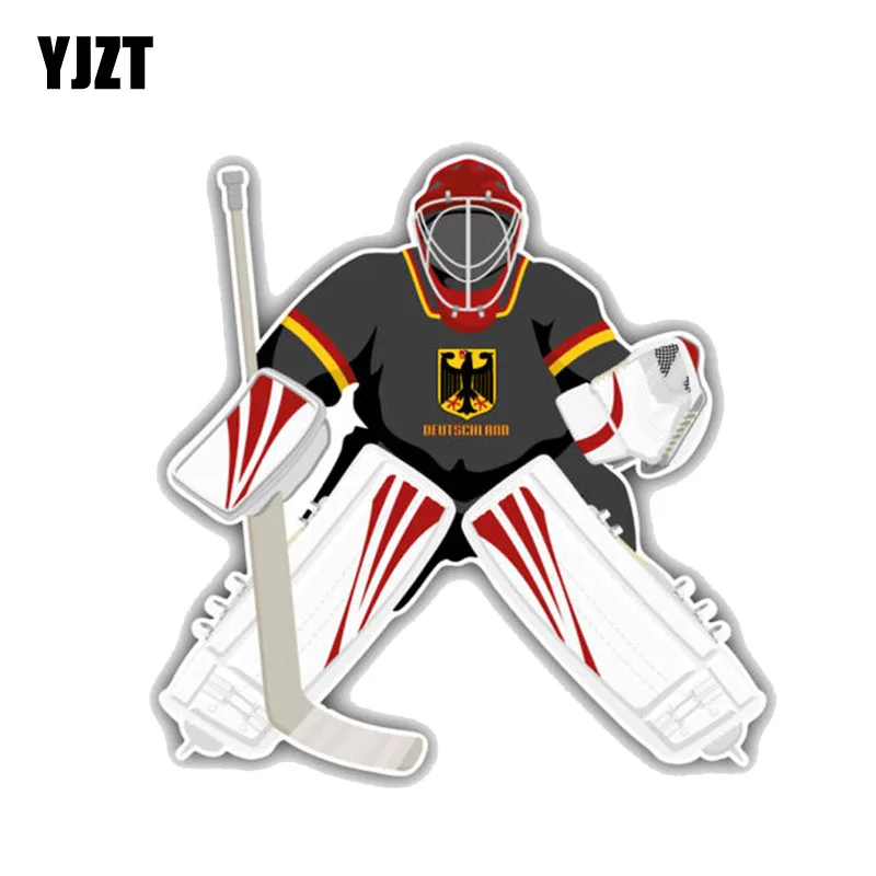 

YJZT 13M*13CM Germany Hockey Team Goalie PVC Motorcycle Car Sticker 11-00275