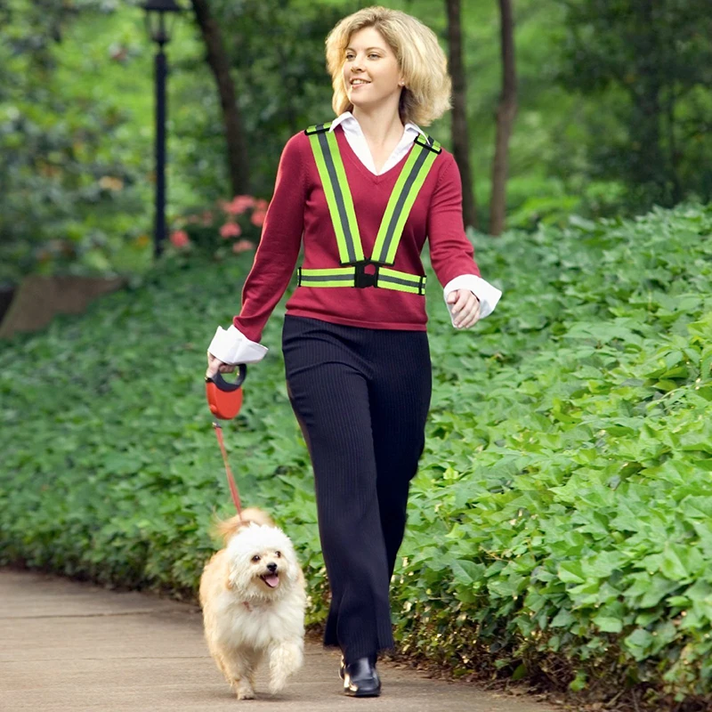 High Visibility lime green neon green cycling safety vest Reflective