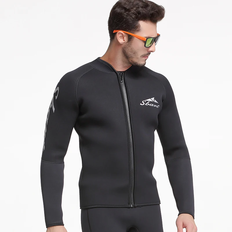 Mens3mmor5mmWetsuitsJacketLongSleeveNeopreneWetsuitTop